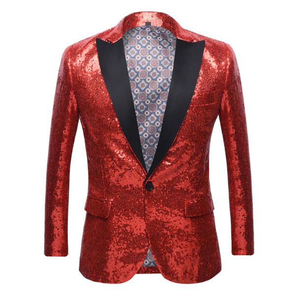 men's suits & blazers shiny red sequin glitter embellished blazer jacket men nightclub prom suit costume homme stage clothes for singer, White;black
men's suits & blazers shiny red sequin glitter embellished blazer jacket men nightclub prom suit costume homme stage clothes for singer, White;black