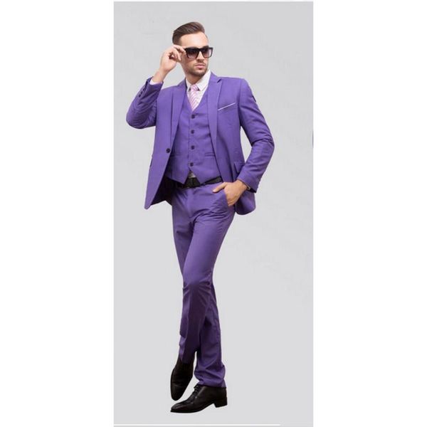 men's suits & blazers (jacket+pants+vest) fashion purple 3 piece business groom tuexdos for wedding formal prom suit party evening blaz, White;black
men's suits & blazers (jacket+pants+vest) fashion purple 3 piece business groom tuexdos for wedding formal prom suit party evening blaz, White;black