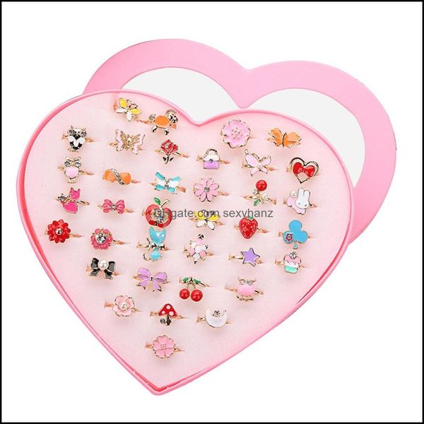 cluster jewelry 36pcs colorf children cute adjustable rings sparkle with heart shape display case for kids birthday party favors drop delive, Golden;silver
cluster jewelry 36pcs colorf children cute adjustable rings sparkle with heart shape display case for kids birthday party favors drop delive, Golden;silver
