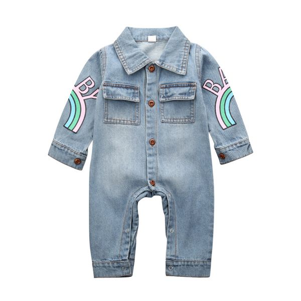 spring autumn baby girls long sleeve lapel collar denim jeans giraffe pockets casual kids rompers infant boys jumpsuits, Blue
spring autumn baby girls long sleeve lapel collar denim jeans giraffe pockets casual kids rompers infant boys jumpsuits, Blue