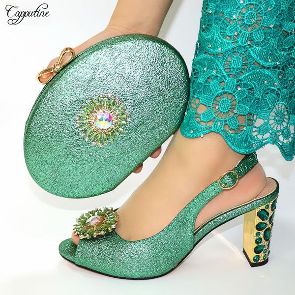 dress shoes green evening matching with bag set high heel african women sandals and purse femmes sandales vc108 9cm, Black
dress shoes green evening matching with bag set high heel african women sandals and purse femmes sandales vc108 9cm, Black