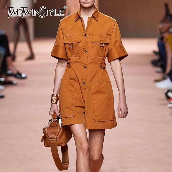 casual loose playsuit female lapel collar short sleeve high waist jumpsuits fashion 2021 clothes tide women's & rompers, Black;white
casual loose playsuit female lapel collar short sleeve high waist jumpsuits fashion 2021 clothes tide women's & rompers, Black;white