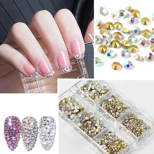 nail art decorations ss3-ss16 900pcs glass flatback 3d rhinestones crystal strass for charms decoration accessories, Silver;gold
nail art decorations ss3-ss16 900pcs glass flatback 3d rhinestones crystal strass for charms decoration accessories, Silver;gold
