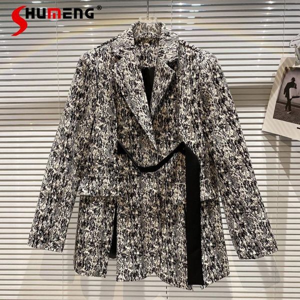 women's suits & blazers 2021 early autumn digital camouflage pattern suit ladies fashion office lady lace-up cutout shoulder loose blaz, White;black
women's suits & blazers 2021 early autumn digital camouflage pattern suit ladies fashion office lady lace-up cutout shoulder loose blaz, White;black