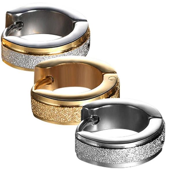 pair small thin earrings for women circle earings sandblasting mastainless steel casual trendy female jewelry hoop & huggie, Golden;silver
pair small thin earrings for women circle earings sandblasting mastainless steel casual trendy female jewelry hoop & huggie, Golden;silver
