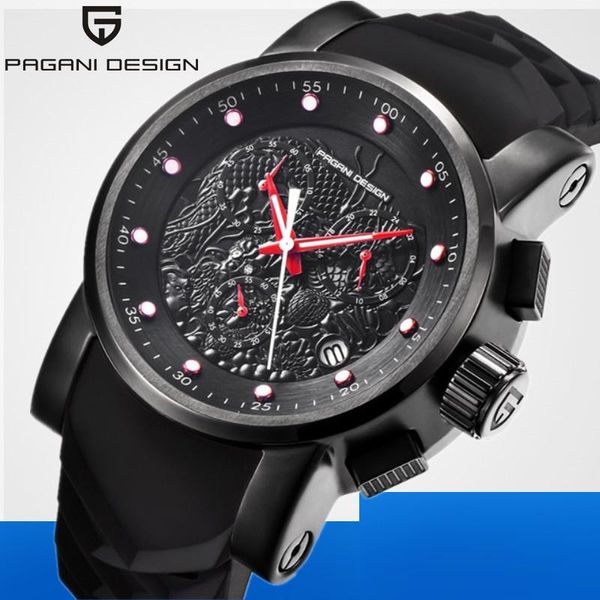 wristwatches brand pagani design men outdoor sports quartz watch fashion chinese dragon calendar silicone strap waterproof wristwatch, Slivery;brown
wristwatches brand pagani design men outdoor sports quartz watch fashion chinese dragon calendar silicone strap waterproof wristwatch, Slivery;brown