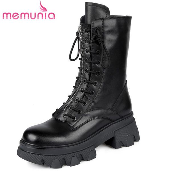 boots memunia 2021 genuine leather shoes women motorcycle round toe zip thick bottom casual ankle, Black
boots memunia 2021 genuine leather shoes women motorcycle round toe zip thick bottom casual ankle, Black