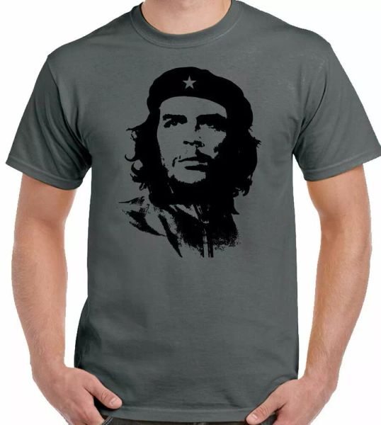 che guevara silhouette face tshirt mens t-shirt cuba revolution icons, White;black