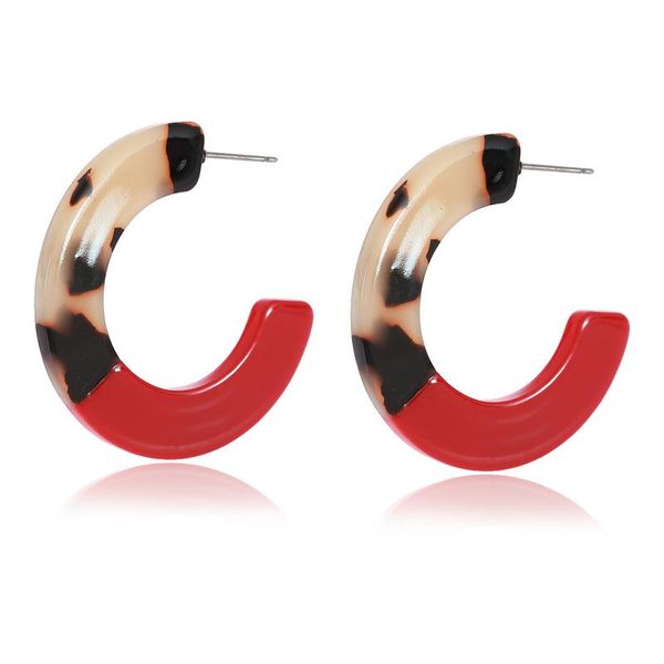 stud bohemian environmentally friendly acrylic c-shaped earrings colorful stitching temperament for women round earring, Golden;silver
stud bohemian environmentally friendly acrylic c-shaped earrings colorful stitching temperament for women round earring, Golden;silver