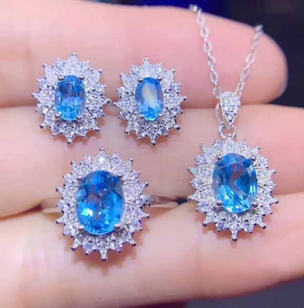 per jewelry natural blue z luxury set 1pc ring pendant 1pair earring 925 sterling silver s2051117 bracelet, earrings & necklace, Black
per jewelry natural blue z luxury set 1pc ring pendant 1pair earring 925 sterling silver s2051117 bracelet, earrings & necklace, Black