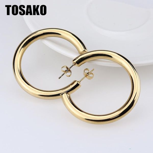 hoop & huggie tosako earrings for women fashion jewelry stainless steel circle thick titanium round, Golden;silver
hoop & huggie tosako earrings for women fashion jewelry stainless steel circle thick titanium round, Golden;silver