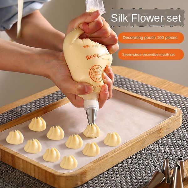 baking & pastry tools thickened disposable bag full set decorating tip sets dissolved bean milking oil cake squeezer
baking & pastry tools thickened disposable bag full set decorating tip sets dissolved bean milking oil cake squeezer