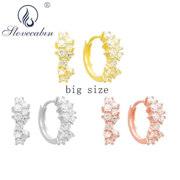hoop & huggie slovecabin 925 sterling silver big size full zircon huggies earrings for women gift europe simple circle jewelry wholesale, Golden;silver
hoop & huggie slovecabin 925 sterling silver big size full zircon huggies earrings for women gift europe simple circle jewelry wholesale, Golden;silver
