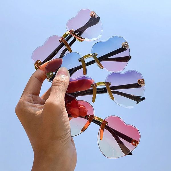 other fashion accessories 1pc heart shape gradient sunglasses metal frame rimless sun glasses eyewear with random bag for women summer, Silver
other fashion accessories 1pc heart shape gradient sunglasses metal frame rimless sun glasses eyewear with random bag for women summer, Silver