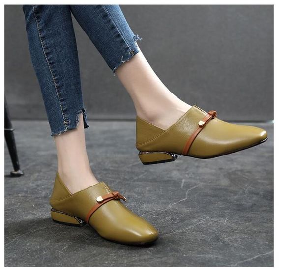 dress shoes 2021 spring and autumn square bare bow low head side single women's, Black
dress shoes 2021 spring and autumn square bare bow low head side single women's, Black