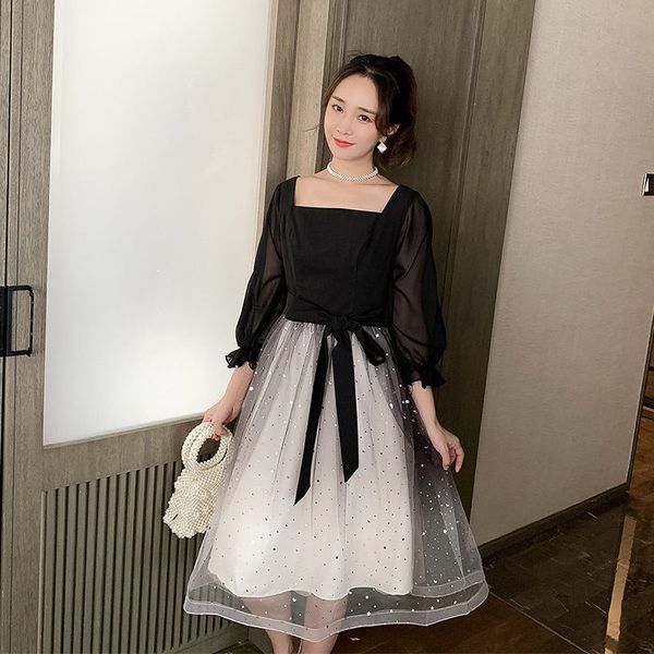 women's fashionable dresses square collar 3/4 shredded sleeve crocheted plus size 5xl glitter party dress f2821 p34e, Black;gray
women's fashionable dresses square collar 3/4 shredded sleeve crocheted plus size 5xl glitter party dress f2821 p34e, Black;gray