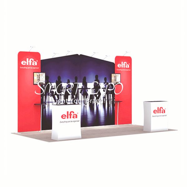 10x20ft trade show booth walls advertising display with frame kits customized printed graphics carry bag
10x20ft trade show booth walls advertising display with frame kits customized printed graphics carry bag