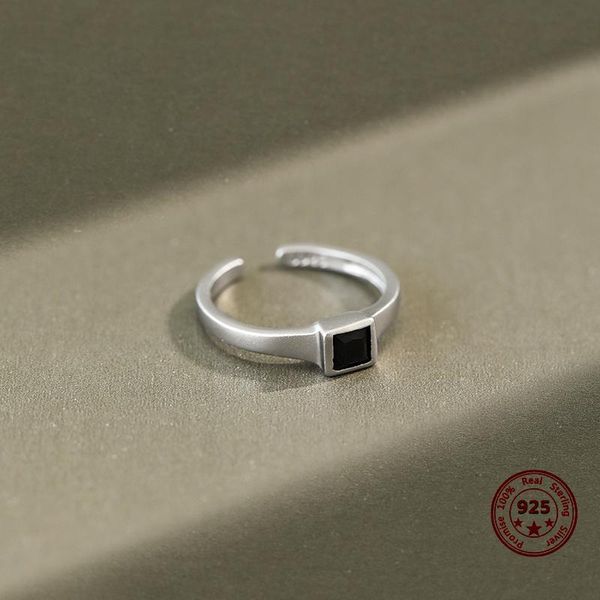 cluster rings 100%s925 sterling silver for women korean version square inlaid zircon matte fashion wild style open ring, Golden;silver
cluster rings 100%s925 sterling silver for women korean version square inlaid zircon matte fashion wild style open ring, Golden;silver
