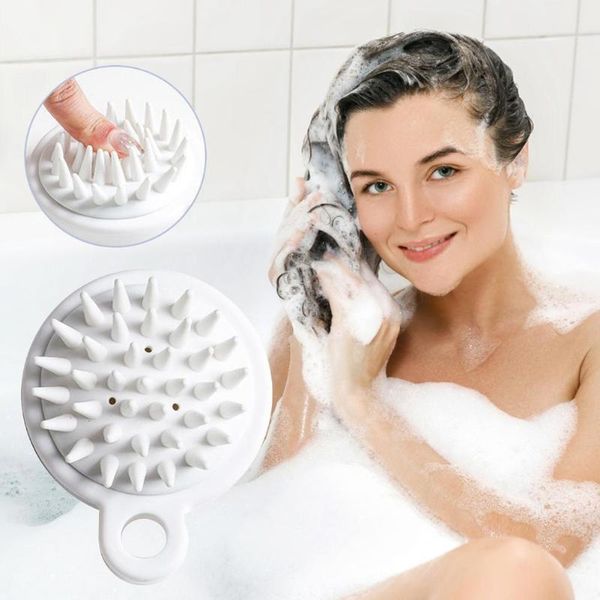 hair brushes silicone head shampoo brush scalp massage&clean scrubber for bath spa massage washing, Silver
hair brushes silicone head shampoo brush scalp massage&clean scrubber for bath spa massage washing, Silver