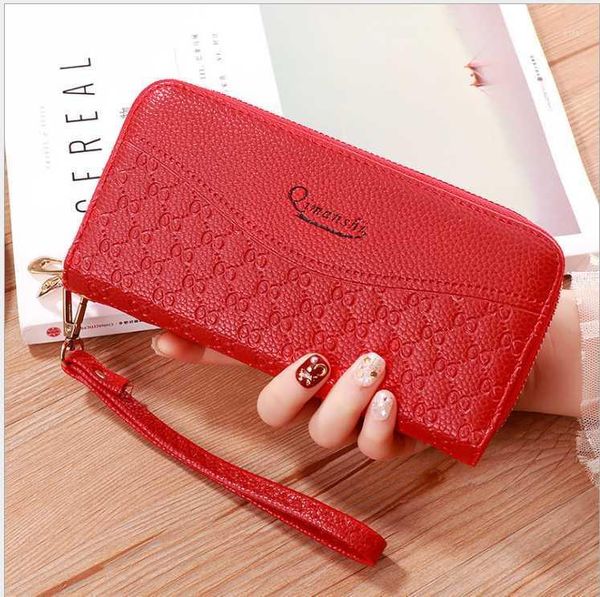 wholesale 2021 fashion double zipper ladies clutch bag korean version of large-capacity double-deck multi-card mobile phone wallets1, Red;black
wholesale 2021 fashion double zipper ladies clutch bag korean version of large-capacity double-deck multi-card mobile phone wallets1, Red;black