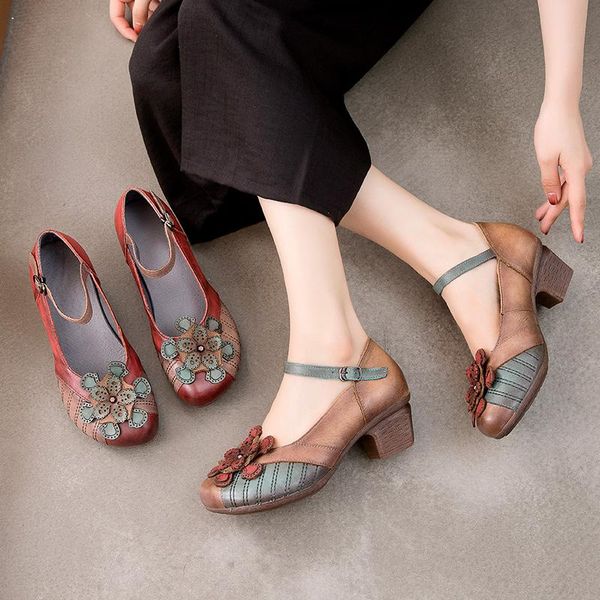fashion high heels leather women shoes retro ethnic flowers mother spring autumn thick heel ladies mid shoe dress, Black
fashion high heels leather women shoes retro ethnic flowers mother spring autumn thick heel ladies mid shoe dress, Black