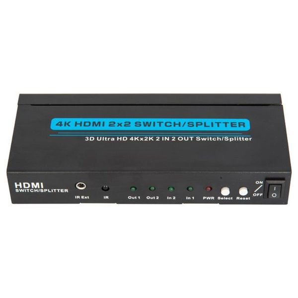 audio cables & connectors 4k switch 2x2 splitter 2 in out 3d with remote control power supply
audio cables & connectors 4k switch 2x2 splitter 2 in out 3d with remote control power supply