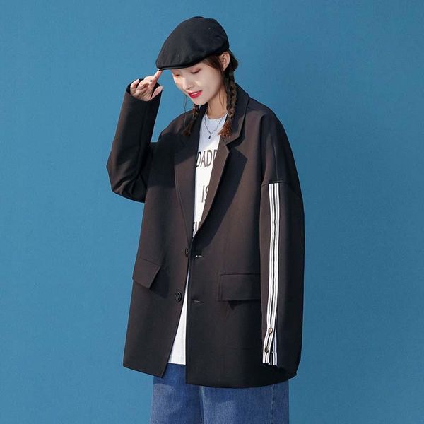 women's suits & blazers oversize blazer jacket for women men streetwear fashion splice ribbon loose casual plus size suit coat spring f, White;black
women's suits & blazers oversize blazer jacket for women men streetwear fashion splice ribbon loose casual plus size suit coat spring f, White;black