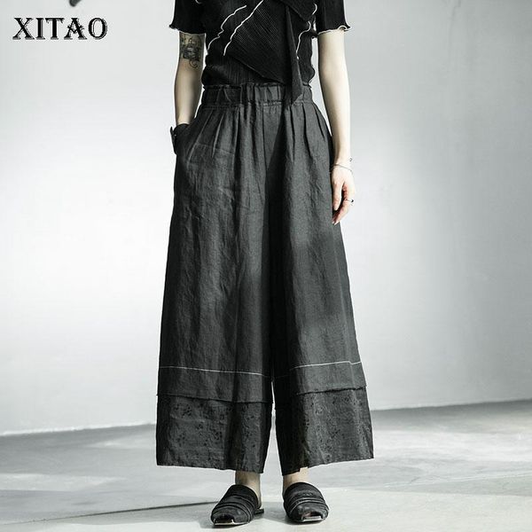 women's pants & capris xitao floral patchwork linen full length women 2021 summer casual fashion style minority mid waist wide leg zp12, Black;white
women's pants & capris xitao floral patchwork linen full length women 2021 summer casual fashion style minority mid waist wide leg zp12, Black;white