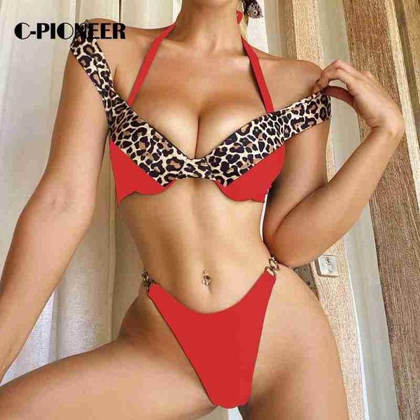 animal print leopard bikini push up swimsuit women set 2021 brazilian thong bathing suit bandeau beach wear swimwear women's, White;black
animal print leopard bikini push up swimsuit women set 2021 brazilian thong bathing suit bandeau beach wear swimwear women's, White;black