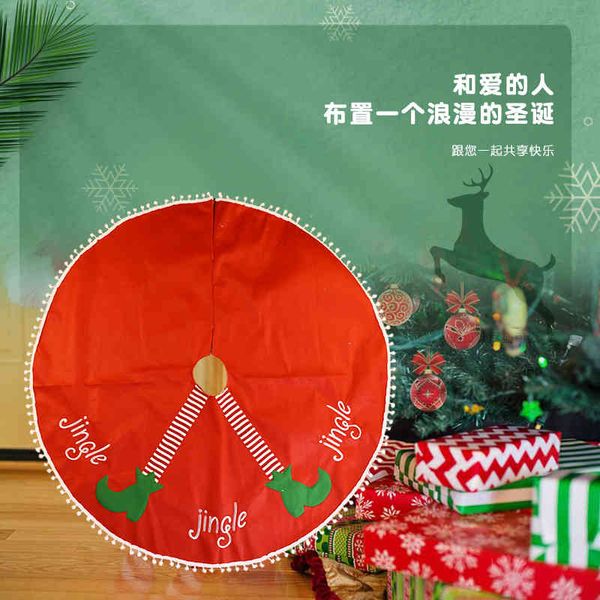 christmas new decorative gift tree skirt tree products red and green non-woven machine embroidered
christmas new decorative gift tree skirt tree products red and green non-woven machine embroidered