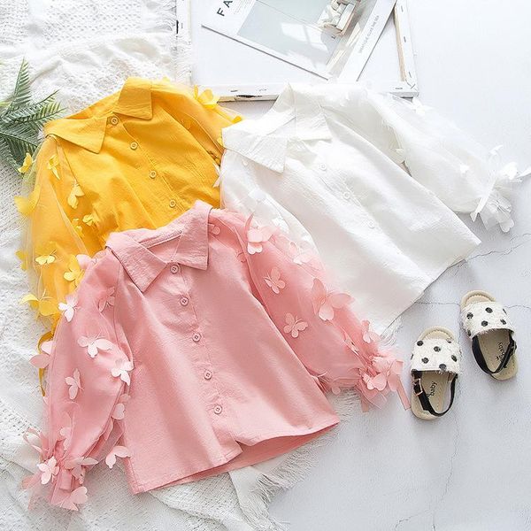 kids blouses long sleeves little girls shirts turn-down solid white sleeve children's clothing for 2-8 years, White;black
kids blouses long sleeves little girls shirts turn-down solid white sleeve children's clothing for 2-8 years, White;black