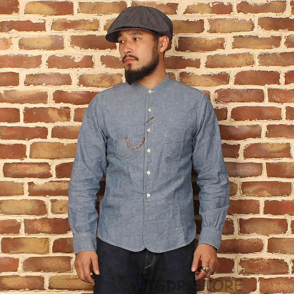 blouses bronson 1900s henley work shirts vintage fall men's chambray long sleeves workshirts, White;black
blouses bronson 1900s henley work shirts vintage fall men's chambray long sleeves workshirts, White;black