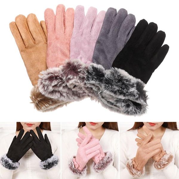 five fingers gloves women winter thick plush warm full finger mittens suede leather touch screen outdoor sport driving, Blue;gray
five fingers gloves women winter thick plush warm full finger mittens suede leather touch screen outdoor sport driving, Blue;gray