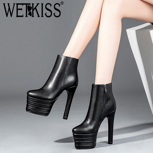 boots wetkiss cow leather women ankle round toe footwear super high heels female boot party platform shoes woman 2021 black
boots wetkiss cow leather women ankle round toe footwear super high heels female boot party platform shoes woman 2021 black