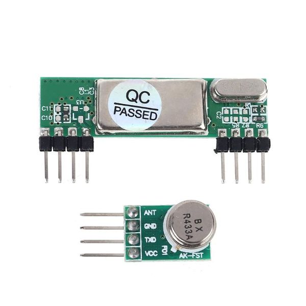 remote controlers 433mhz superheterodyne 3400 rf transmitter&receiver link kit forarduino arm mcu
remote controlers 433mhz superheterodyne 3400 rf transmitter&receiver link kit forarduino arm mcu