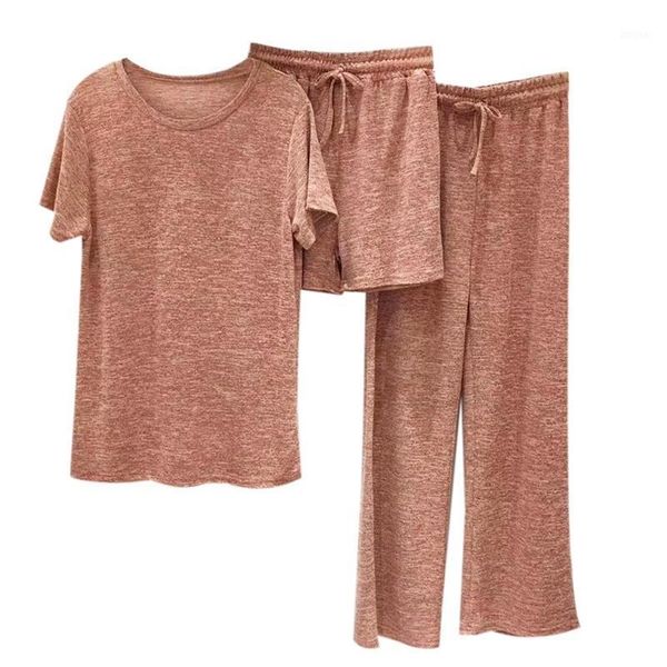 casual suit ladies cotton and linen pajamas t-shirt shirt trousers shorts 3 pieces / set of two piece dress, White
casual suit ladies cotton and linen pajamas t-shirt shirt trousers shorts 3 pieces / set of two piece dress, White