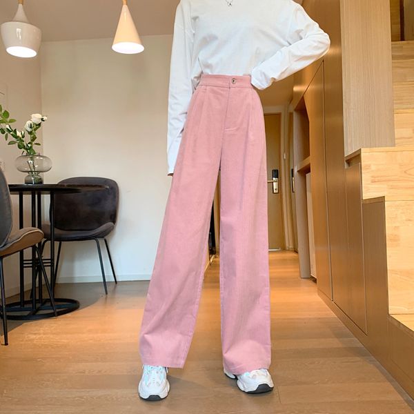 pants high waist casual corduroy autumn winter korean style loose straight ladies baggy wide-leg long pants plus size bibm s0cy, Black;white
pants high waist casual corduroy autumn winter korean style loose straight ladies baggy wide-leg long pants plus size bibm s0cy, Black;white