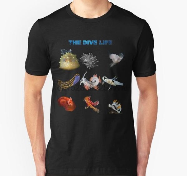 men's t-shirts men tshirt the dive life nudibranch t shirt women t-shirt tees top, White;black
men's t-shirts men tshirt the dive life nudibranch t shirt women t-shirt tees top, White;black