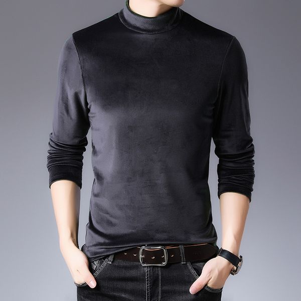 tee 2021 new long-sleeved t-shirt half-high collar double-faced fleece bottoming men's solid color casual shirt thin section, White;black
tee 2021 new long-sleeved t-shirt half-high collar double-faced fleece bottoming men's solid color casual shirt thin section, White;black
