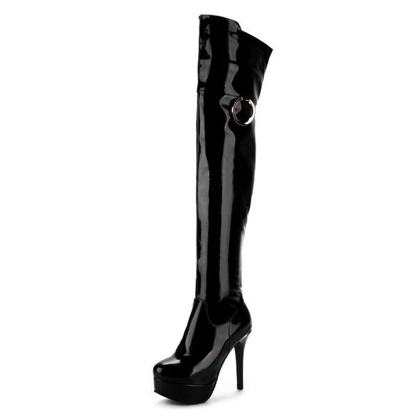 boots winter women platform thigh high pu leather black heels ladies nightclub shoes keep warm over the knee long
boots winter women platform thigh high pu leather black heels ladies nightclub shoes keep warm over the knee long