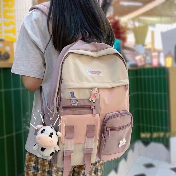 lady harajuku kawaii backpack nylon women cute school bag girl college student waterproof female pin badge book
lady harajuku kawaii backpack nylon women cute school bag girl college student waterproof female pin badge book