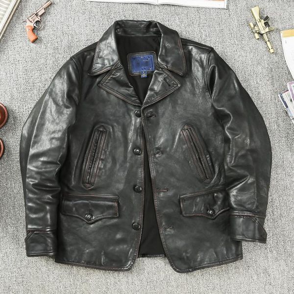 men's leather & faux 2021 vintage black genuine jacket men japan casual style plus size 3xl real natural horsehide autumn slim fit coat
men's leather & faux 2021 vintage black genuine jacket men japan casual style plus size 3xl real natural horsehide autumn slim fit coat