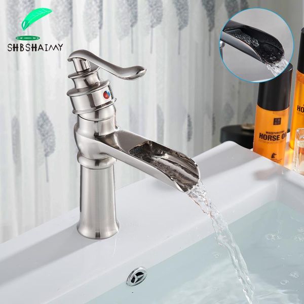 bathroom sink faucets shbshaimy brushed nickel basin faucet deck mounted waterfall washbasin single handle hole cold mixer
bathroom sink faucets shbshaimy brushed nickel basin faucet deck mounted waterfall washbasin single handle hole cold mixer