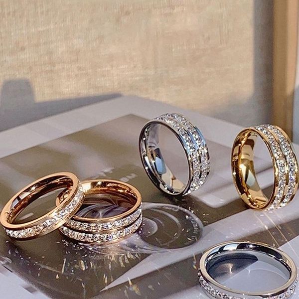 wedding rings 2021 shiny inlaid zircon women's ring fashion simple girdle party decorations, Slivery;golden
wedding rings 2021 shiny inlaid zircon women's ring fashion simple girdle party decorations, Slivery;golden