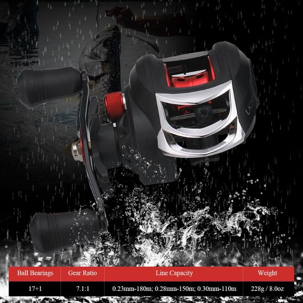 baitcasting reels lixada 17+1 ball bearings 7.1:1 gear ratio baitcast fishing reel lightweight high speed
baitcasting reels lixada 17+1 ball bearings 7.1:1 gear ratio baitcast fishing reel lightweight high speed