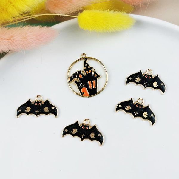 charms 10pcs haunted house castle bat halloween small pendant accessories diy earrings necklace handmade charm, Bronze;silver
charms 10pcs haunted house castle bat halloween small pendant accessories diy earrings necklace handmade charm, Bronze;silver