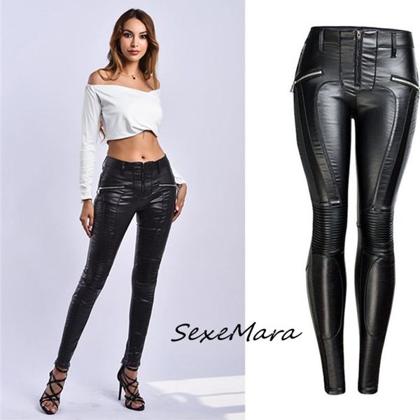 women's pants & capris high waist pu for women 2021 fashion casual zipper thick skinny black, Black;white
women's pants & capris high waist pu for women 2021 fashion casual zipper thick skinny black, Black;white