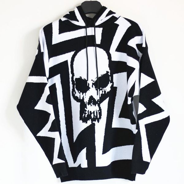men's sweaters oversized hooded sweater pullover autumn reflective skull clothing hip hop style fashion men harajuku ropa hombre, White;black
men's sweaters oversized hooded sweater pullover autumn reflective skull clothing hip hop style fashion men harajuku ropa hombre, White;black