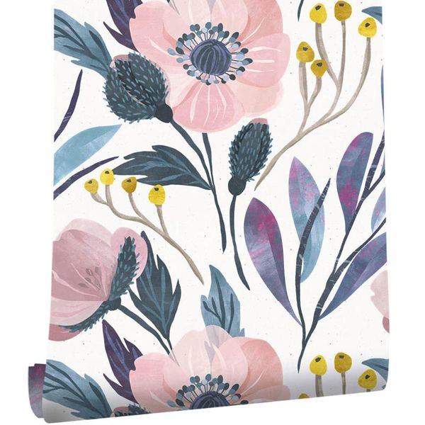 wallpapers watercolor peony floral peel and stick wallpaper removable multi-color self adhesive paper for bedroom decorative 3m/6m/roll
wallpapers watercolor peony floral peel and stick wallpaper removable multi-color self adhesive paper for bedroom decorative 3m/6m/roll