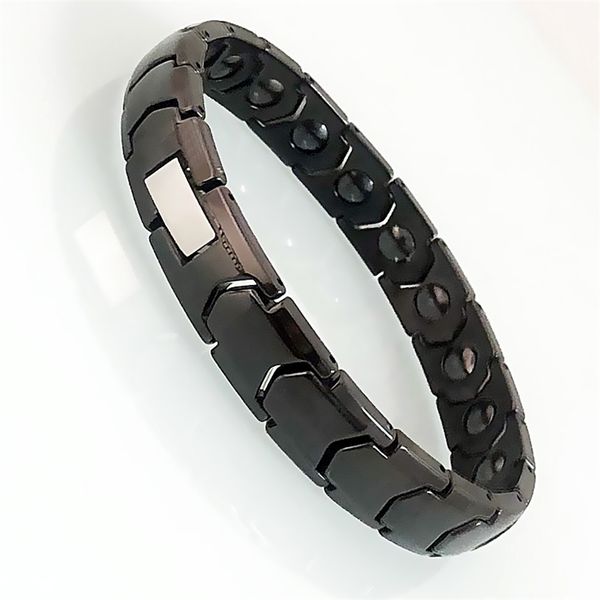 healthy therapy pain relief magnetic men's wristband shiny black/white ceramic bracelets male armband jewelry gift for him 211124
healthy therapy pain relief magnetic men's wristband shiny black/white ceramic bracelets male armband jewelry gift for him 211124